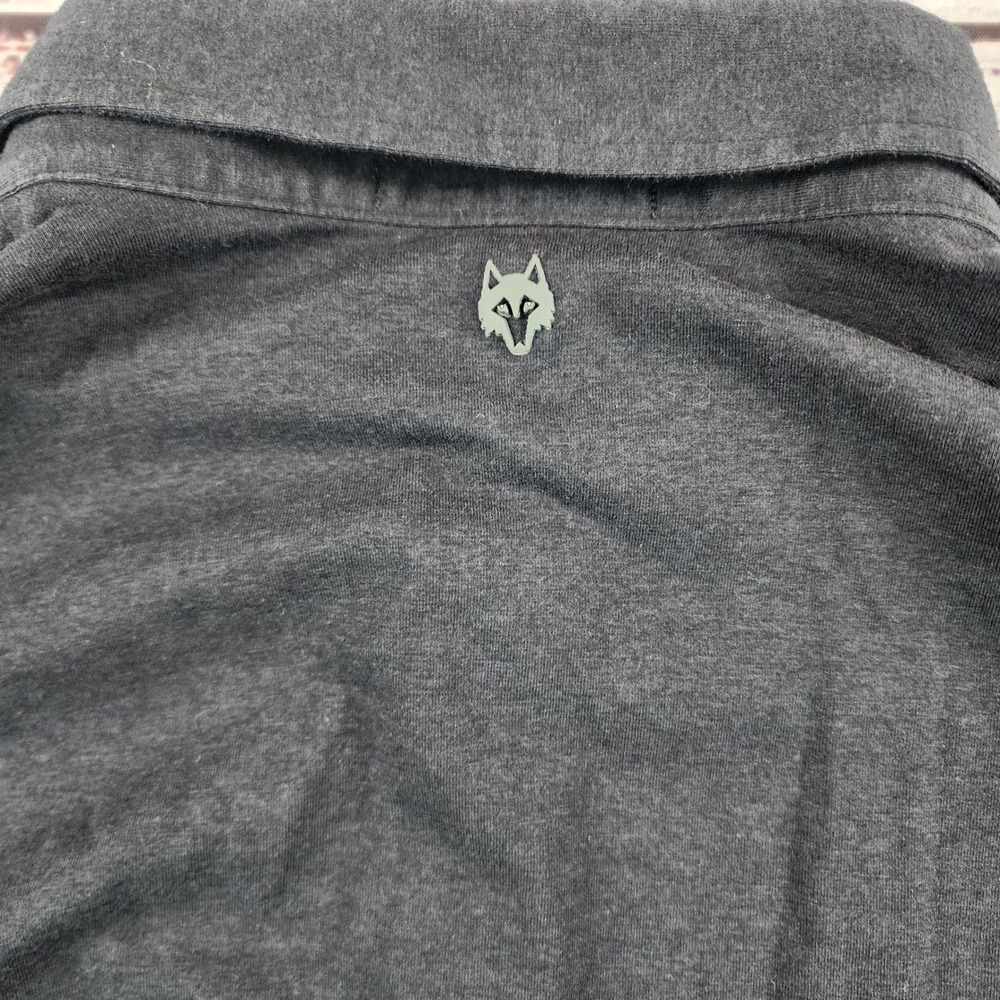 Greyson Apache Polo Shirt Mens XL Long Sleeve Pima Cotton Heather Blue Gray Golf - Picture 4 of 7